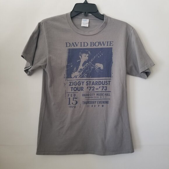 David Bowie Ziggy Stardust Shirt Mens Small S W/TAG Port & Company Feb 15, 1973 - Picture 3 of 8